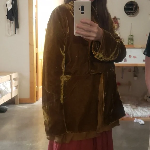 Free People Faye Velvet Jacket  Tobacco - Picture 6 of 8